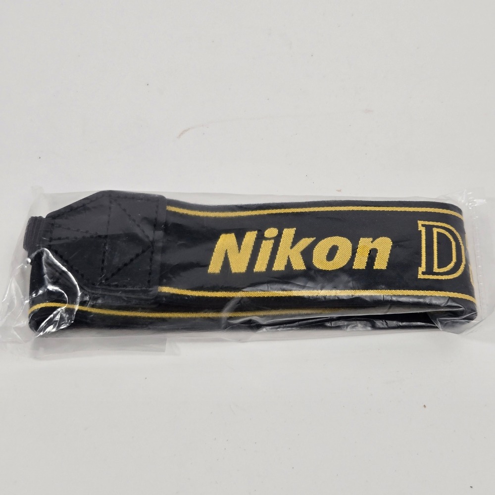 Nikon D3s Digital SLR Camera Neck Strap Black Yellow Woven Shoulder Strap NEW